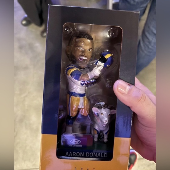 rams Other - Aaron Donald Bobblehead - Blue and Gold